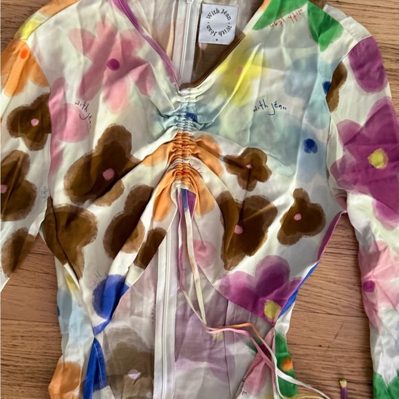 With Jean Multicolor Ruched Dress - Picture 6 of 7